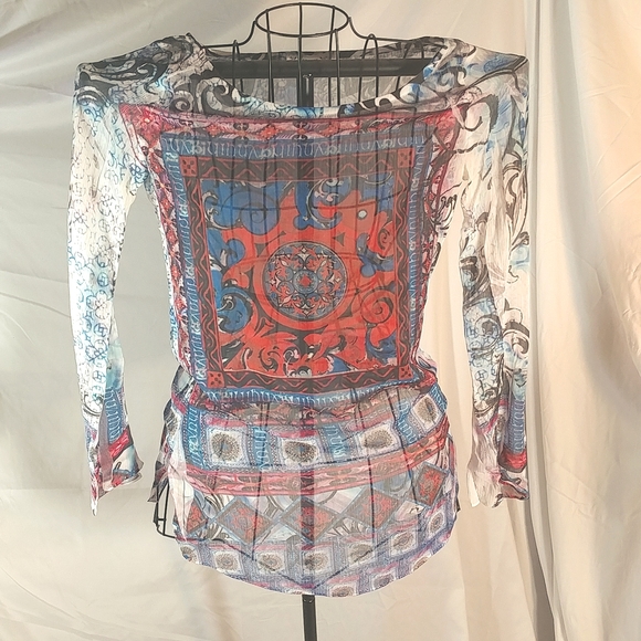 Forever 21 Unique Design Sheer Tunic - Picture 4 of 7